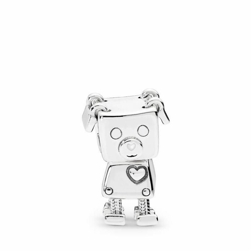 Pandora Australia Bobby Bot Charm - Sterling Silver | UFYTEC158